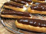 Éclairs au chocolat noir ou au lait