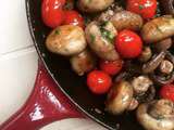 Poêlée de champignons aux tomates