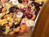 Tajine de carottes et poireaux aux raisins secs