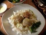 Boulettes de poisson, sauce crémeuse aux deux citrons