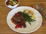 Canard braisé au vin rouge