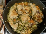 Casserole de poulet fondant au fenouil et à l’estragon