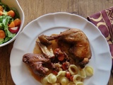 Coq au vin rouge hyper savoureux