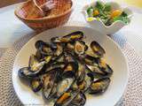 Moules à la crème aux infusions d'ail et d’échalotes