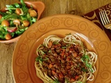 Spaghetti de paresseuse, façon bolognaise