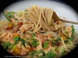 Spaghettis au poulet cuit, version express