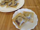 Won ton dessert, banane et chocolat