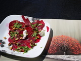 Carpaccio de betteraves crues