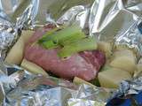 RÔTI de porc en papillote (version camping)