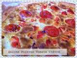 Quiche poivron tomate chevre