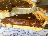 Tarte au Chocolat, Cacahuète et Caramel Beurre Salé