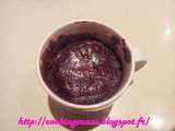 Mugcake au chocolat sans oeufs