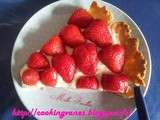 Tarte aux fraises sans oeufs