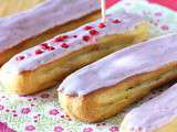 Eclairs à la framboise et à l'huile d'olive