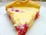 Tarte framboises et ricotta (sur couche de lemon curd)