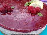 Entremet citron glaçage framboises