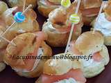 Petits choux saumon