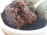 Mug cake au chocolat coulant