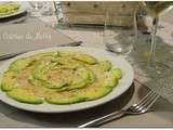 Duo de Carpaccio St Jacques et Avocat