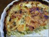 Quiche sans pâte au Chou Vert, Poireau et Fourme d'Ambert