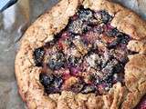 Tarte rustique aux prunes [vegan]