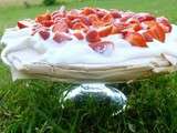 Pavlova aux fraises