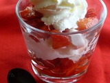 Verrine aux fraises