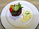 Quinoa Boulgour façon taboulé et yaourt à la grecque, Mayonnaise mousseline et crudités