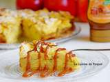 Gâteau invisible aux pommes et combava et son filet de caramel au beurre salé Raffolé