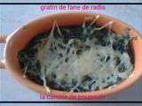 Gratin de fan de radis au thermomix ou sans