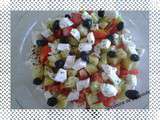 Salade concombre, tomate cerise, mozzarella