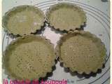 Tartelette de carottes en forme de rose au thé Matcha au thermomix