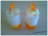 Verrine fromage blanc abricots et amandes