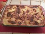 Gratin de macaronis au fromage frais