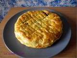 Galette des rois poire, chocolat, noisettes