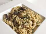 One Pot Pasta gorgonzola champignons