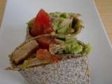 Wraps poulet, avocat et tomate