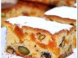 Cake aux abricots secs et aux pistaches