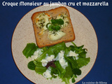 Croque-Monsieur au jambon cru, mozzarella et emmental