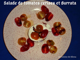 Salade de tomates cerises et burrata