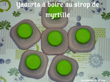 Yaourts à boire au sirop de myrtille avec la multidélices