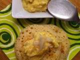 Mousse de crabe au curry sur blinis