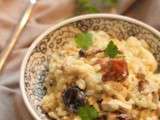 Risotto poulet champignon huile de truffe