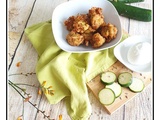 Beignets de courgette, mozzarella et graines