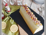 Bûche inspiration tarte citron meringuée