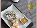 Lotte et langoustines sauce Cognac