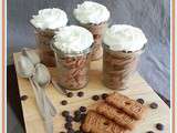 Verrine de mousse au chocolat et spéculoos