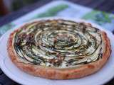 Tarte spirale aux courgettes