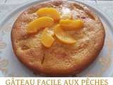 Gâteau facile aux pêches