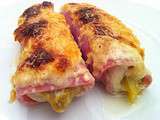 Endives Braisées Roulées au Jambon en Béchamel Gratinée